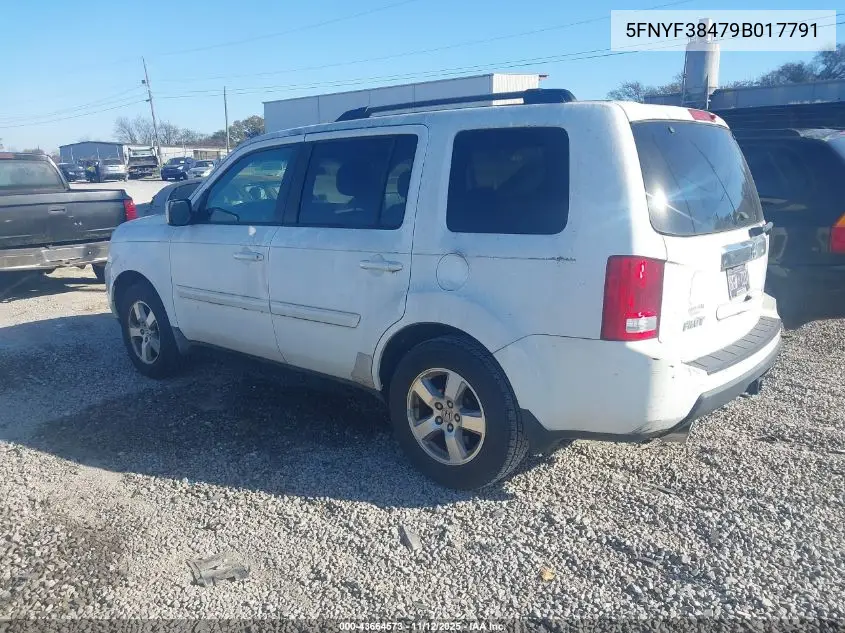 5FNYF38479B017791 2009 Honda Pilot Ex