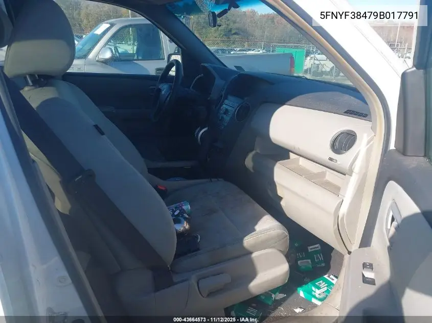 5FNYF38479B017791 2009 Honda Pilot Ex