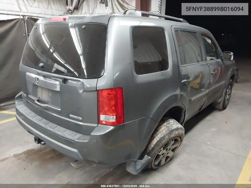 5FNYF38899B016094 2009 Honda Pilot Touring