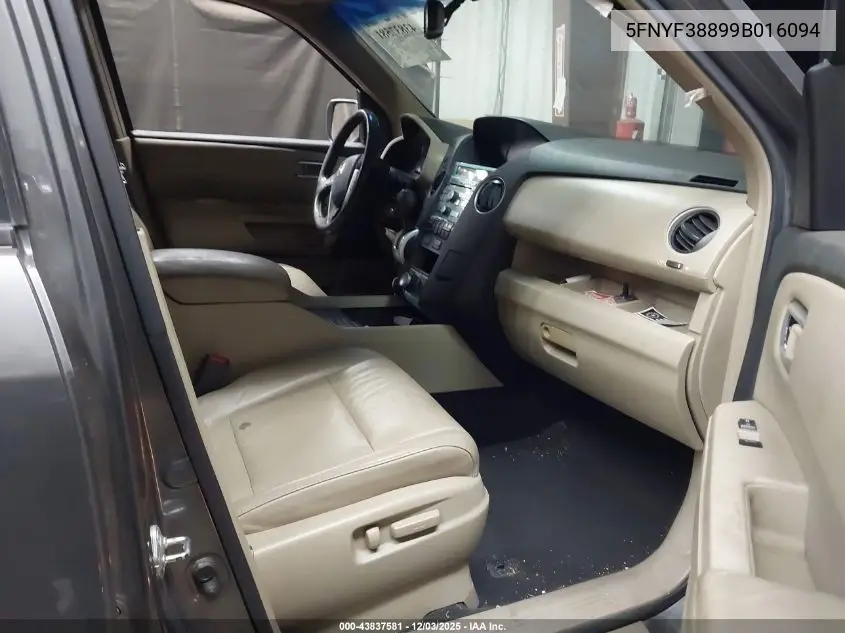 5FNYF38899B016094 2009 Honda Pilot Touring
