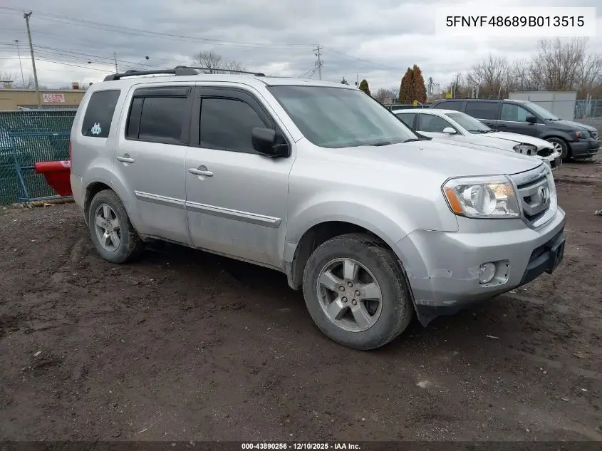 5FNYF48689B013515 2009 Honda Pilot Ex-L