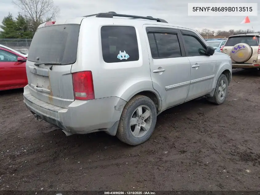 5FNYF48689B013515 2009 Honda Pilot Ex-L