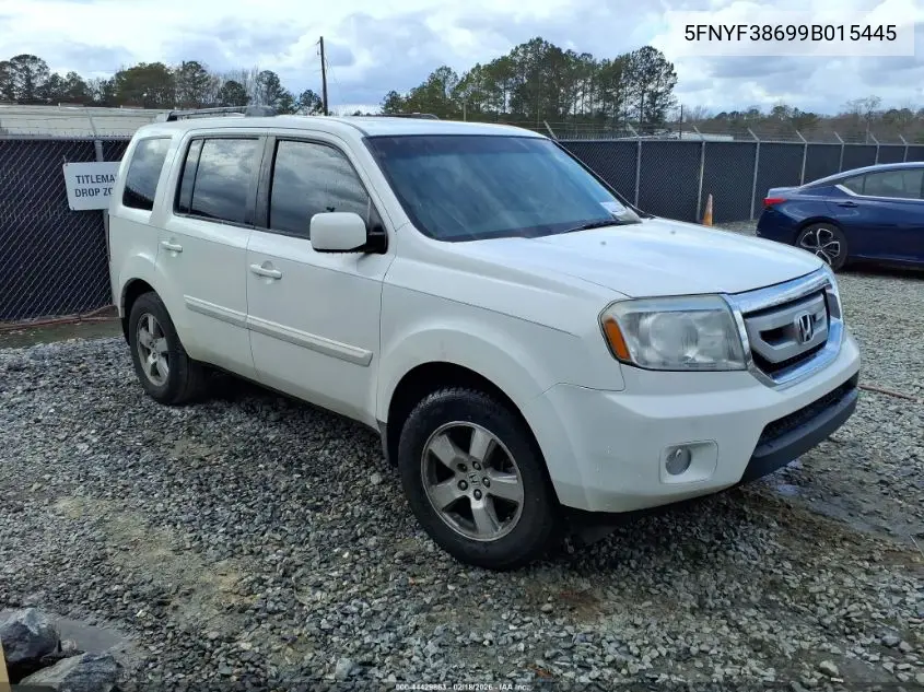 5FNYF38699B015445 2009 Honda Pilot Ex-L