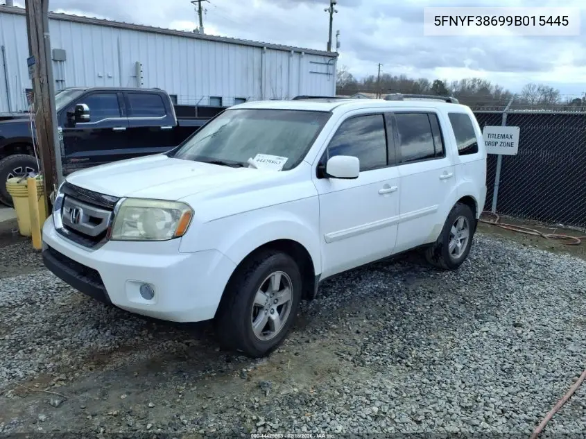 5FNYF38699B015445 2009 Honda Pilot Ex-L