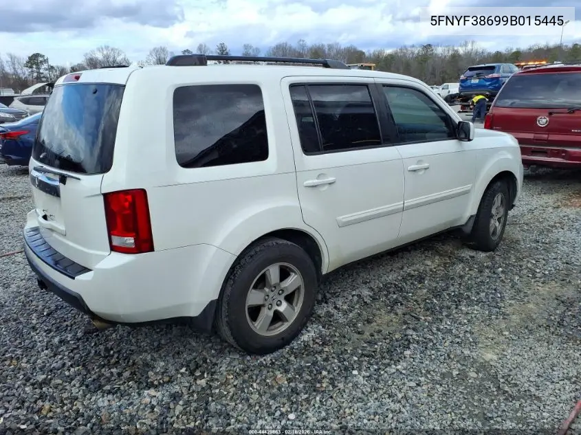 5FNYF38699B015445 2009 Honda Pilot Ex-L