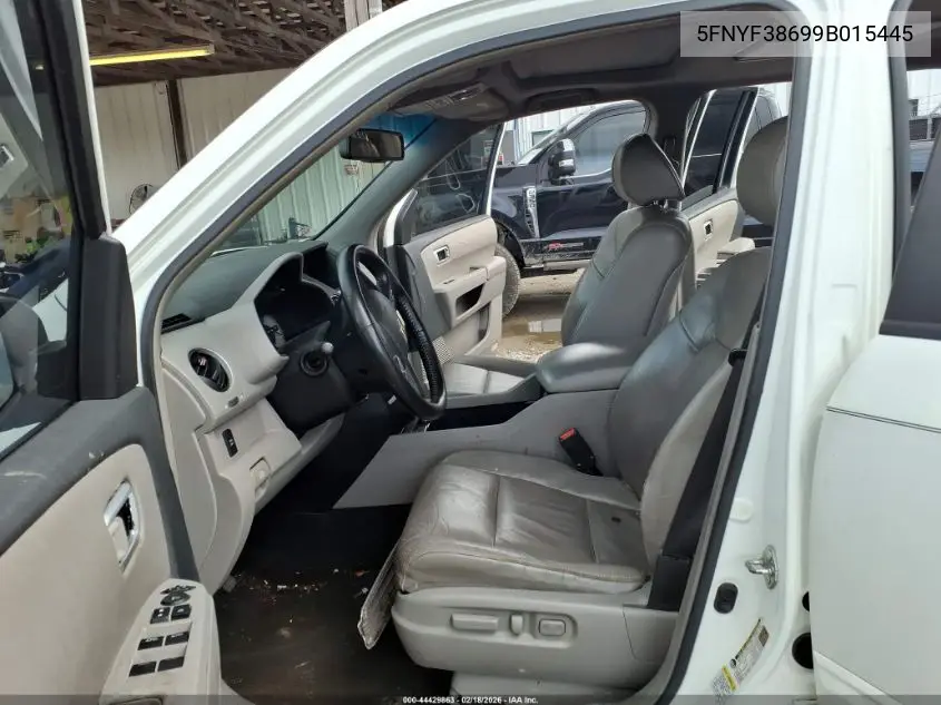 5FNYF38699B015445 2009 Honda Pilot Ex-L