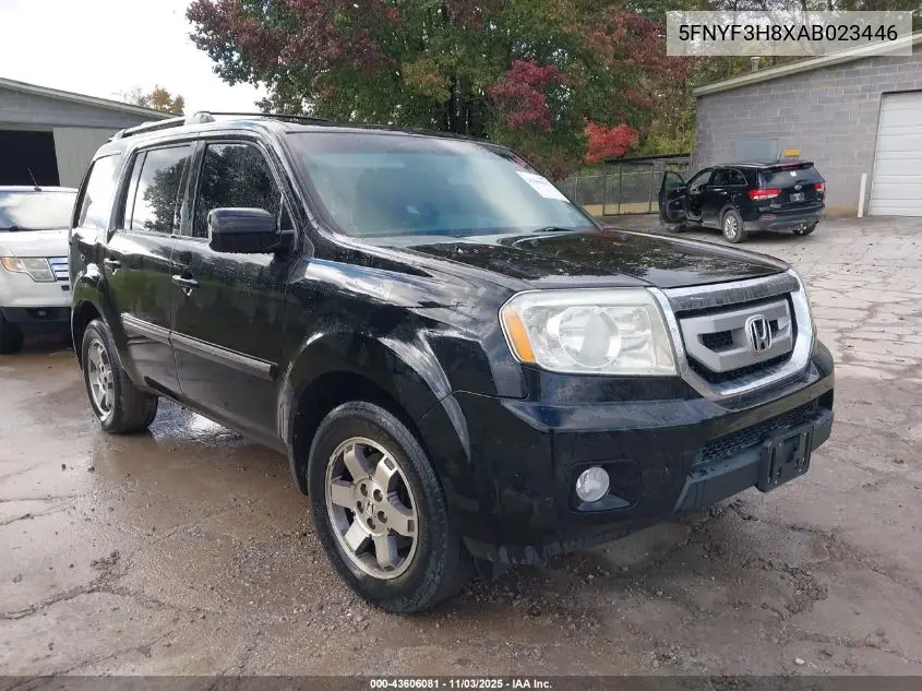 5FNYF3H8XAB023446 2010 Honda Pilot Touring