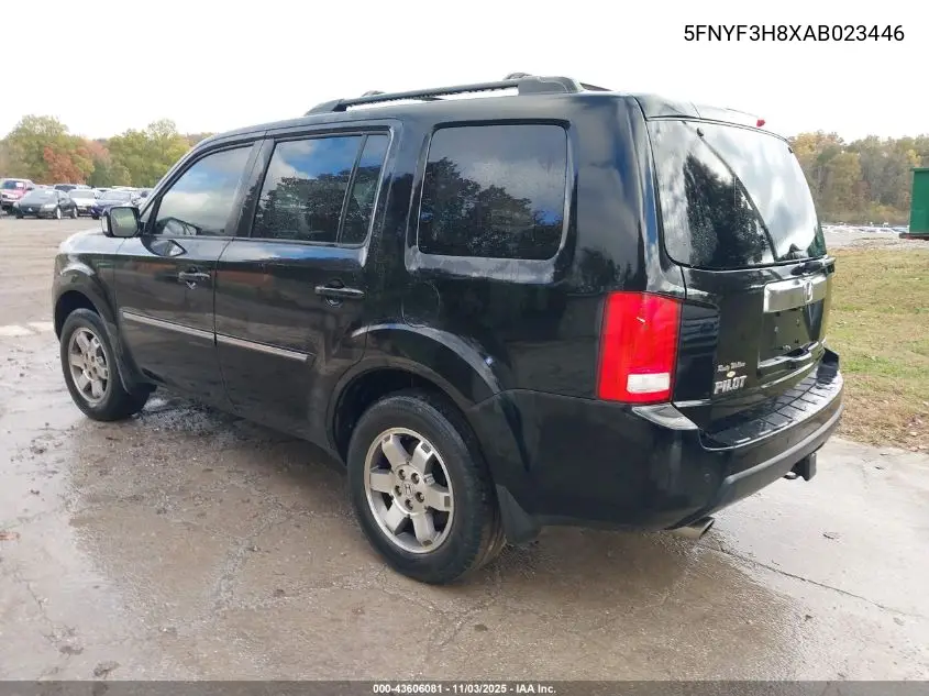 5FNYF3H8XAB023446 2010 Honda Pilot Touring