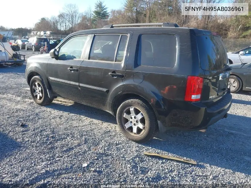 5FNYF4H95AB036961 2010 Honda Pilot Touring