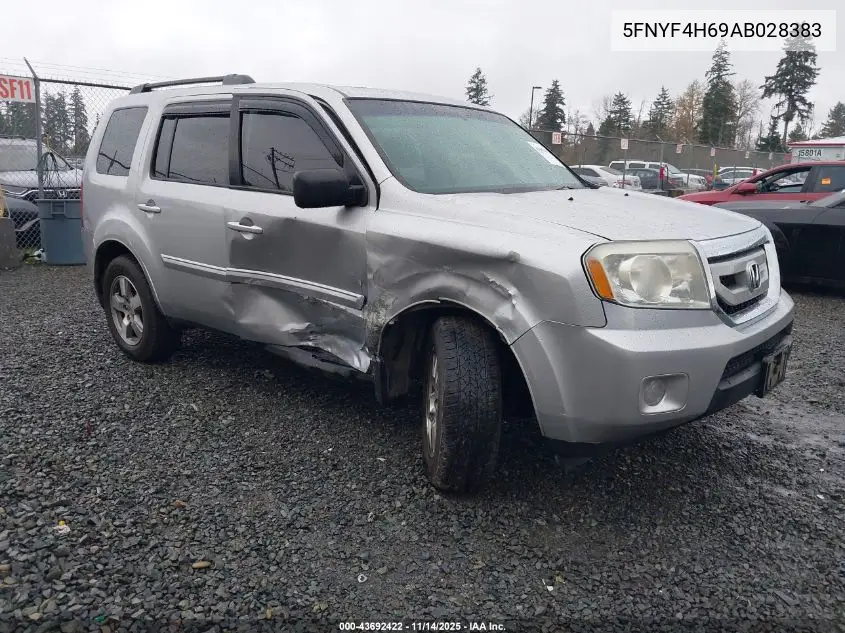 5FNYF4H69AB028383 2010 Honda Pilot Ex-L