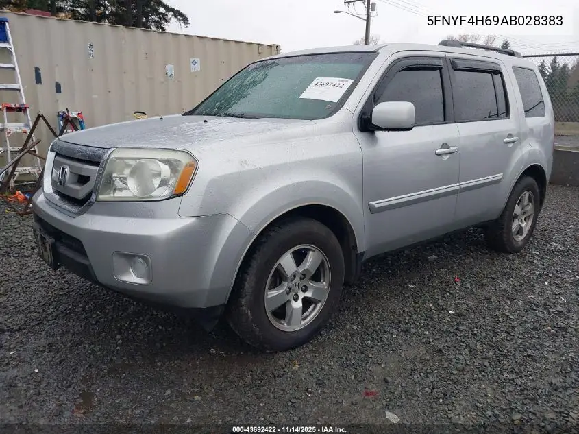 5FNYF4H69AB028383 2010 Honda Pilot Ex-L