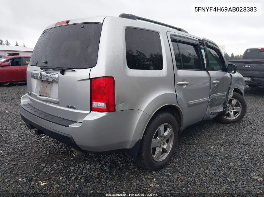 5FNYF4H69AB028383 2010 Honda Pilot Ex-L