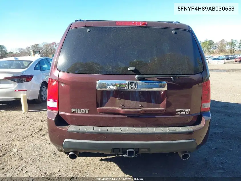 5FNYF4H89AB030653 2010 Honda Pilot Touring