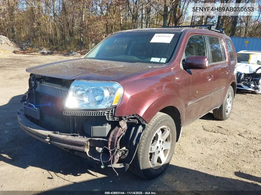 5FNYF4H89AB030653 2010 Honda Pilot Touring