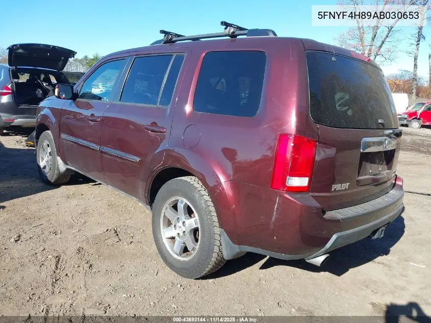 5FNYF4H89AB030653 2010 Honda Pilot Touring