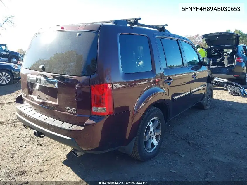 5FNYF4H89AB030653 2010 Honda Pilot Touring