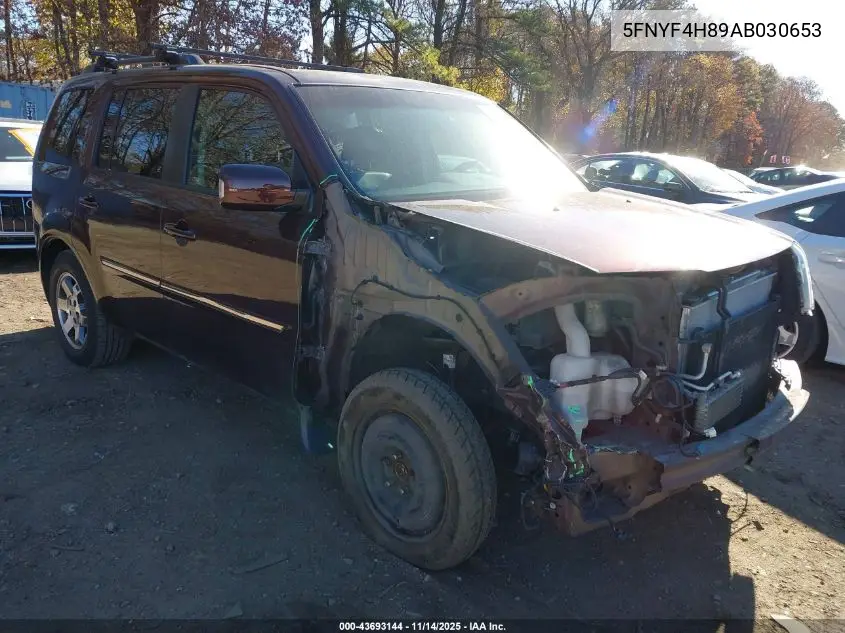 5FNYF4H89AB030653 2010 Honda Pilot Touring