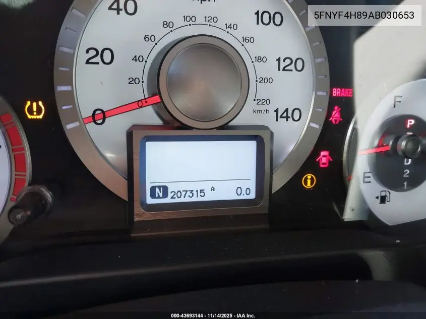 5FNYF4H89AB030653 2010 Honda Pilot Touring
