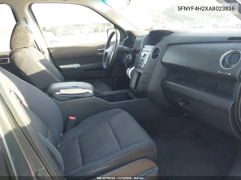 5FNYF4H2XAB023836 2010 Honda Pilot Lx