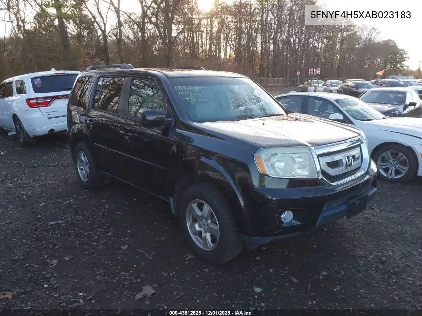 5FNYF4H5XAB023183 2010 Honda Pilot Ex-L