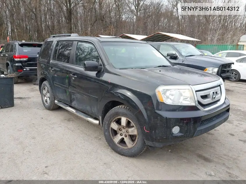 5FNYF3H61AB014312 2010 Honda Pilot Ex-L