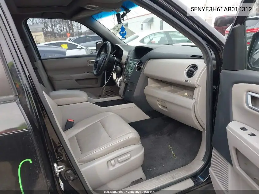5FNYF3H61AB014312 2010 Honda Pilot Ex-L