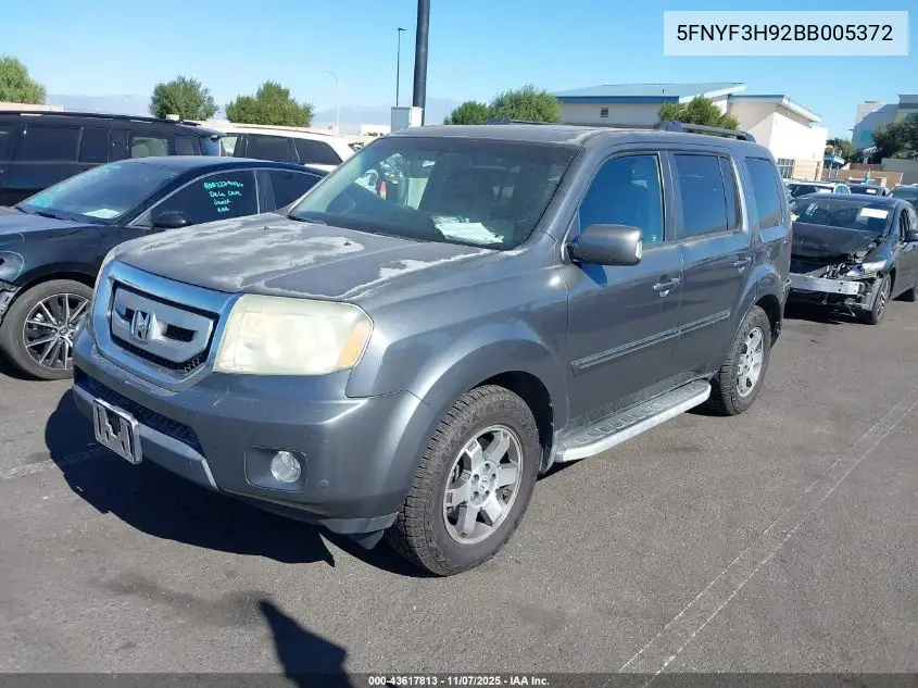 5FNYF3H92BB005372 2011 Honda Pilot Touring