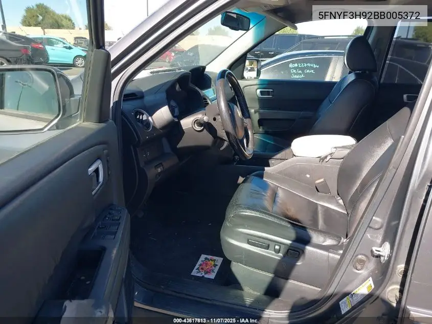 5FNYF3H92BB005372 2011 Honda Pilot Touring