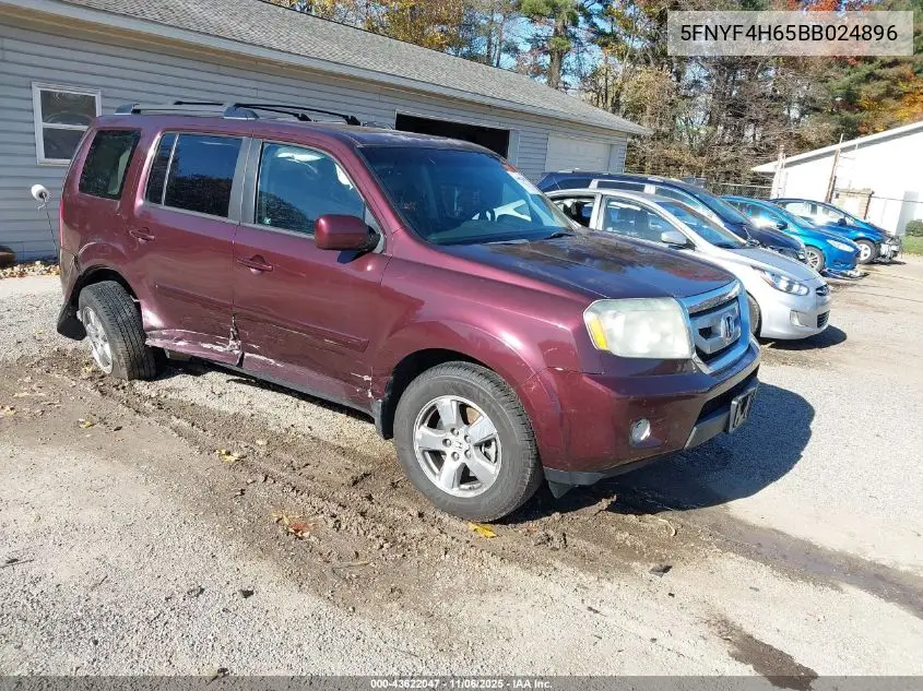 5FNYF4H65BB024896 2011 Honda Pilot Ex-L
