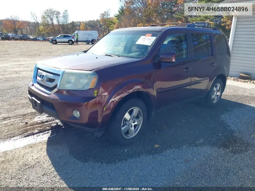5FNYF4H65BB024896 2011 Honda Pilot Ex-L