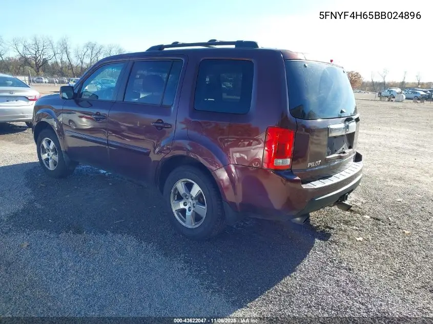 5FNYF4H65BB024896 2011 Honda Pilot Ex-L