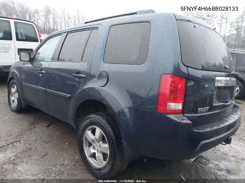 5FNYF4H66BB028133 2011 Honda Pilot Ex-L