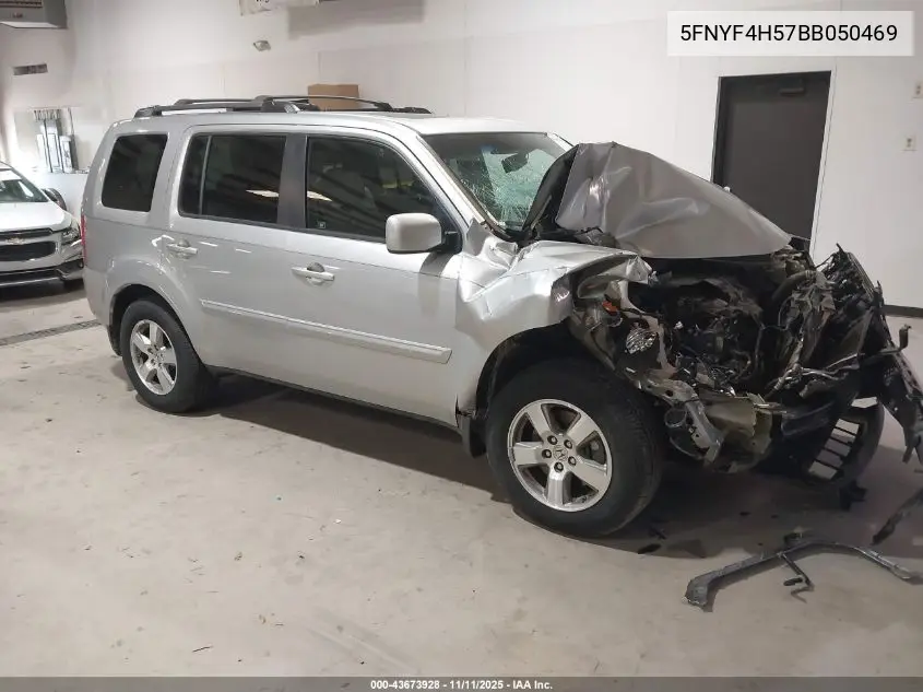 5FNYF4H57BB050469 2011 Honda Pilot Ex-L