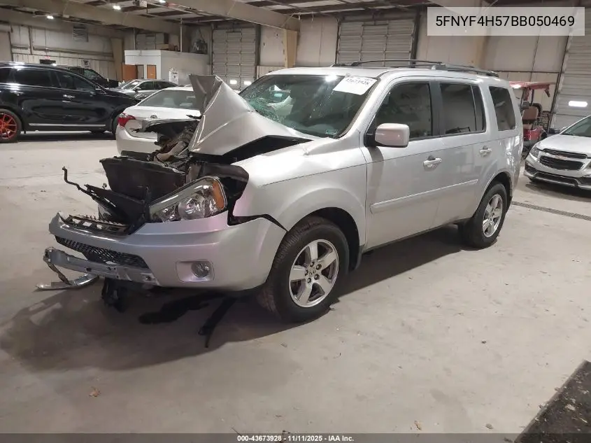5FNYF4H57BB050469 2011 Honda Pilot Ex-L