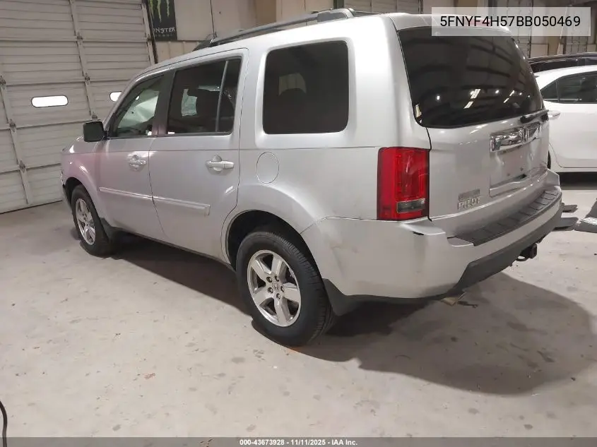 5FNYF4H57BB050469 2011 Honda Pilot Ex-L