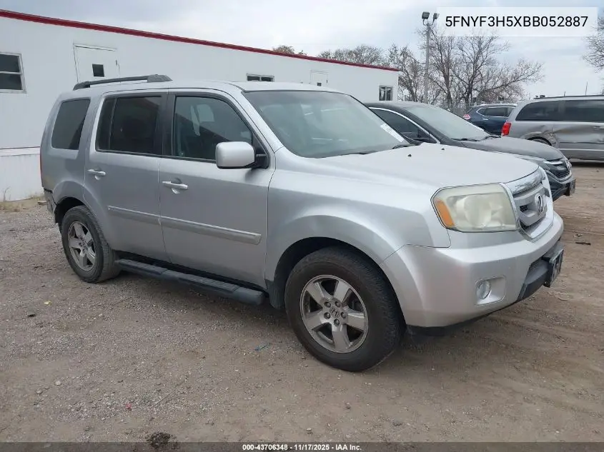 5FNYF3H5XBB052887 2011 Honda Pilot Ex-L