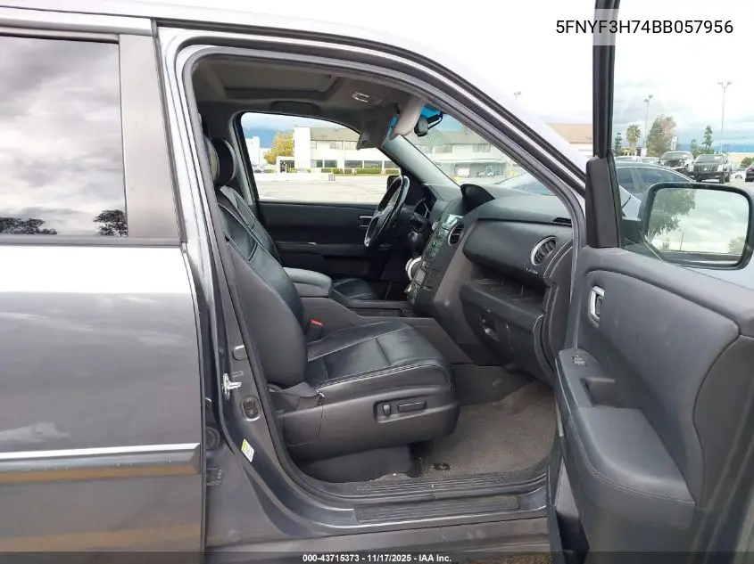 5FNYF3H74BB057956 2011 Honda Pilot Ex-L