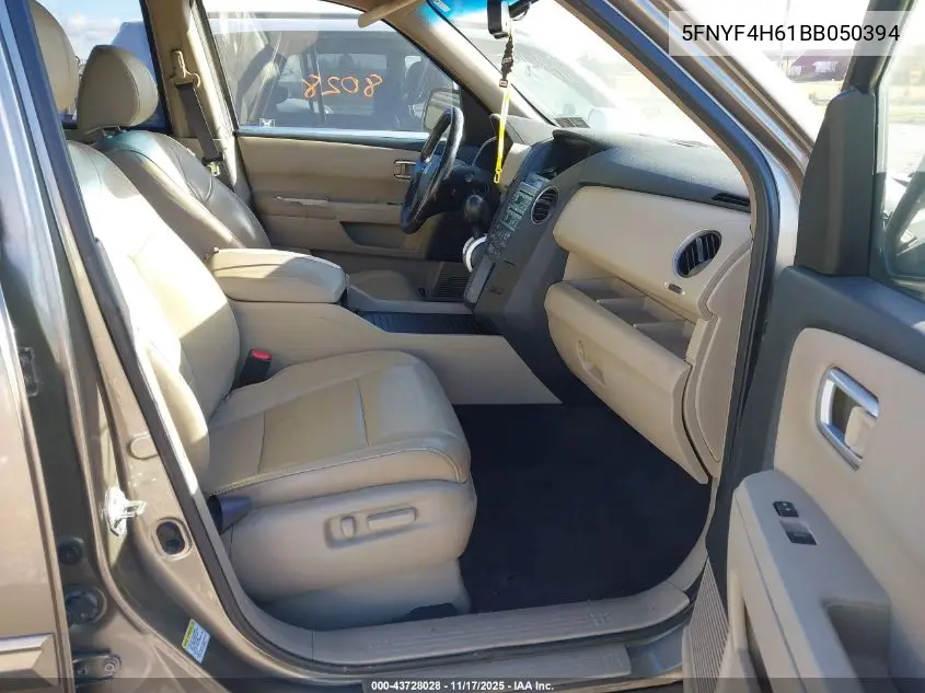 5FNYF4H61BB050394 2011 Honda Pilot Ex-L
