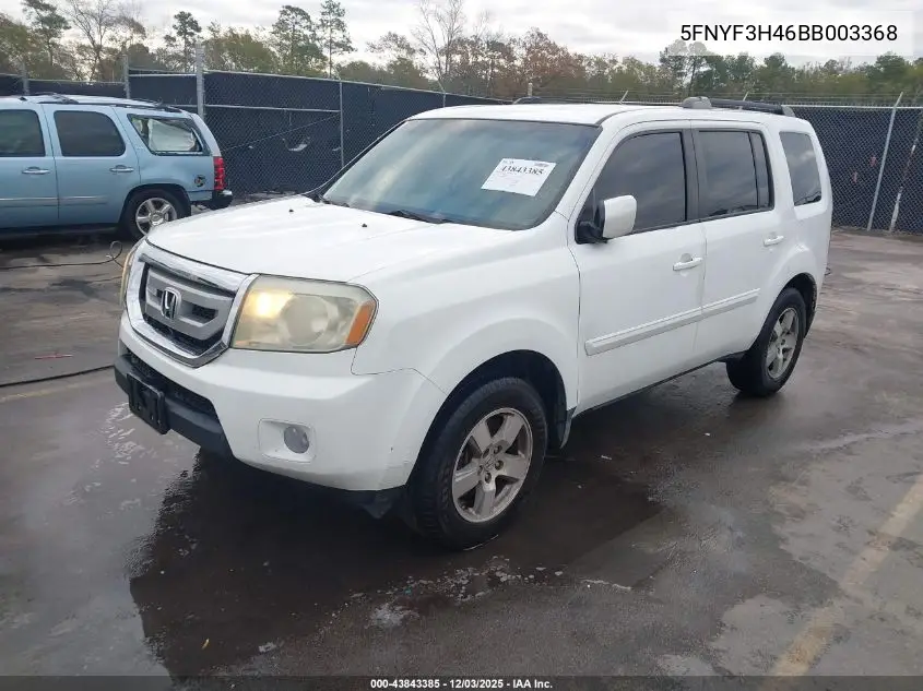 5FNYF3H46BB003368 2011 Honda Pilot Ex