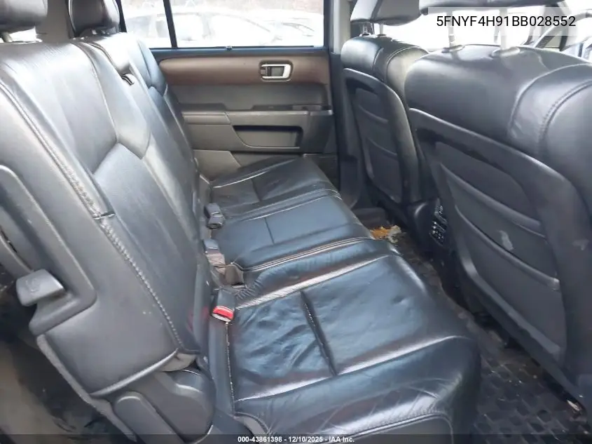 5FNYF4H91BB028552 2011 Honda Pilot Touring