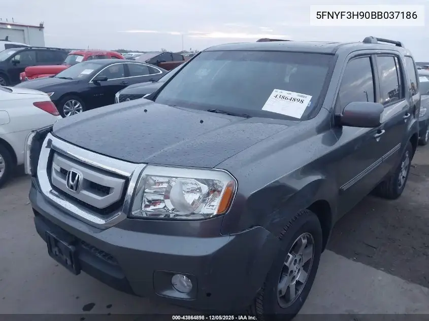 5FNYF3H90BB037186 2011 Honda Pilot Touring