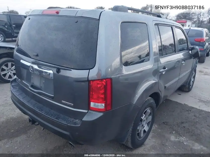 5FNYF3H90BB037186 2011 Honda Pilot Touring
