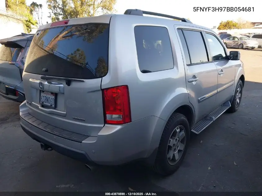 5FNYF3H97BB054681 2011 Honda Pilot Touring