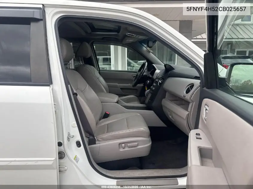 5FNYF4H52CB025657 2012 Honda Pilot Exl
