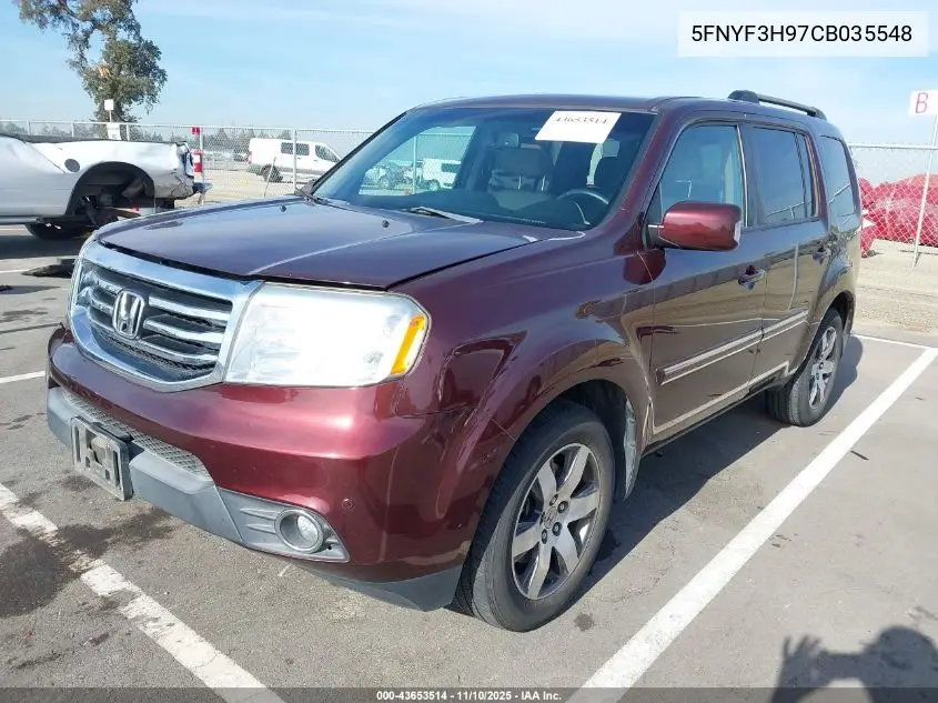5FNYF3H97CB035548 2012 Honda Pilot Touring