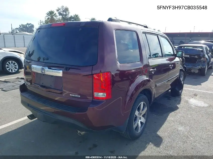 5FNYF3H97CB035548 2012 Honda Pilot Touring