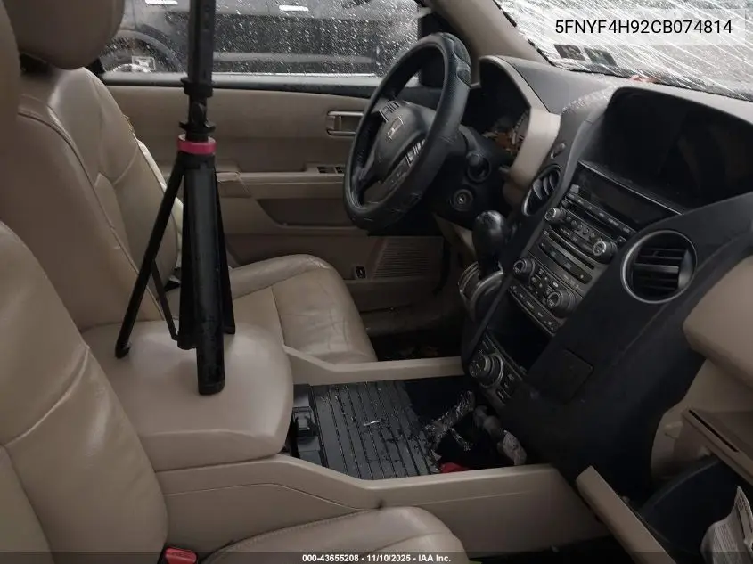 5FNYF4H92CB074814 2012 Honda Pilot Touring