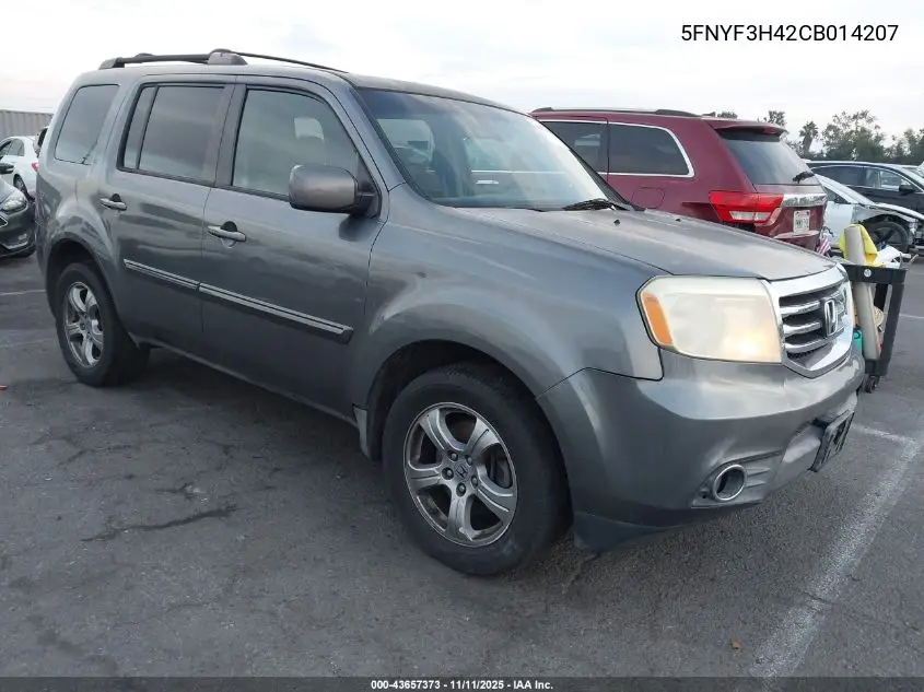 5FNYF3H42CB014207 2012 Honda Pilot Ex