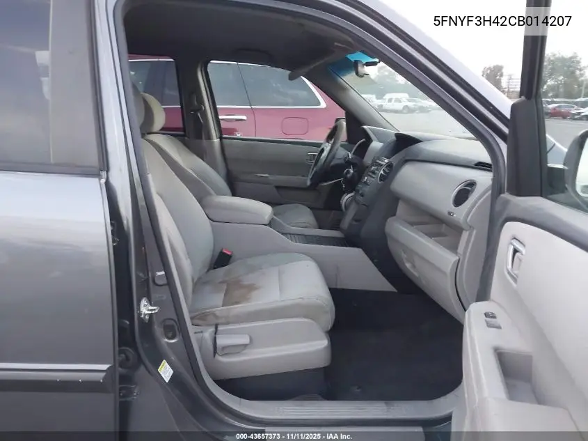 5FNYF3H42CB014207 2012 Honda Pilot Ex