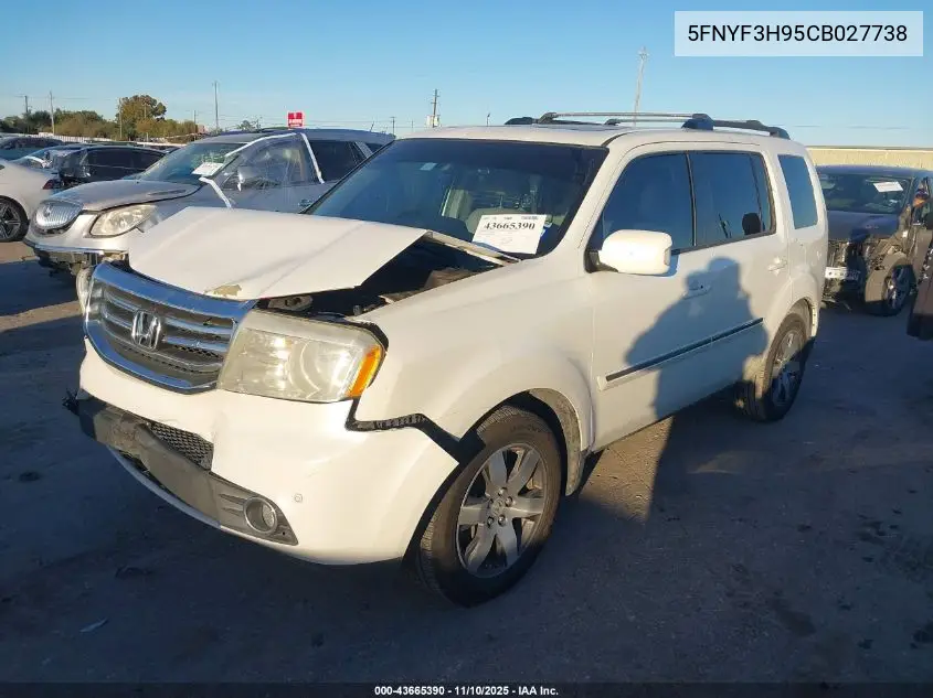 5FNYF3H95CB027738 2012 Honda Pilot Touring